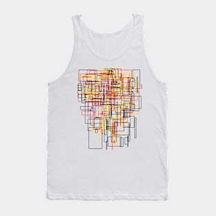 Abstract And Modern Art - Architecture Pattern Tank Top